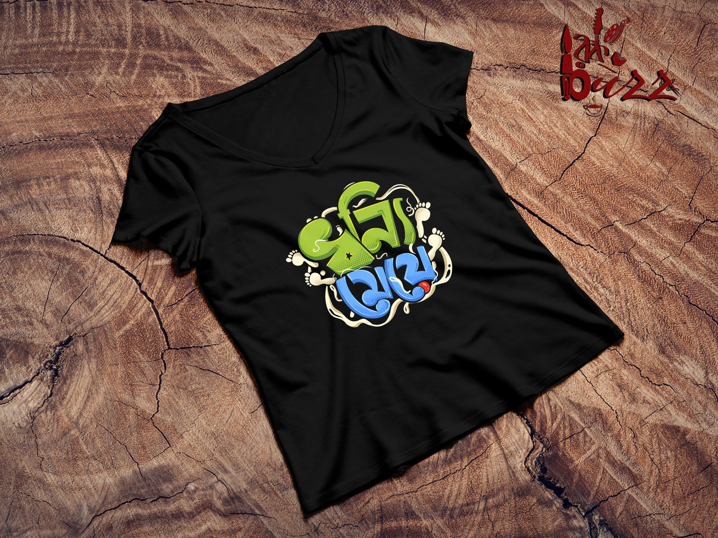 Dhonni meye bengali printed tshirt