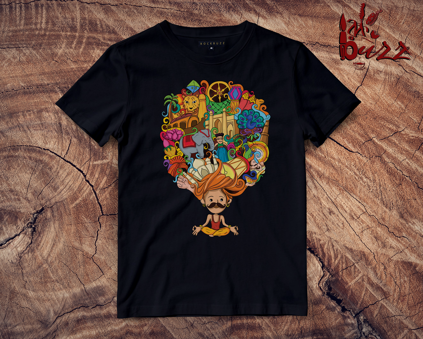 Jai Ho India multicolor printed tshirt