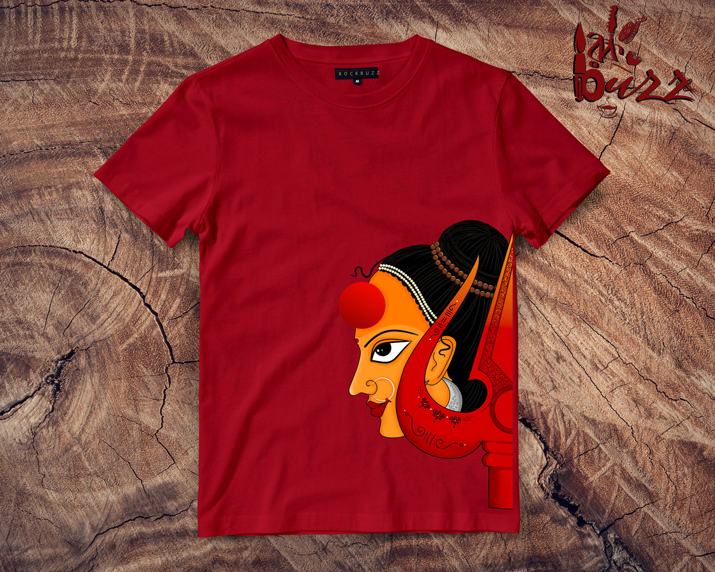 Kids - Durga fine art bengali captioned Tshirt