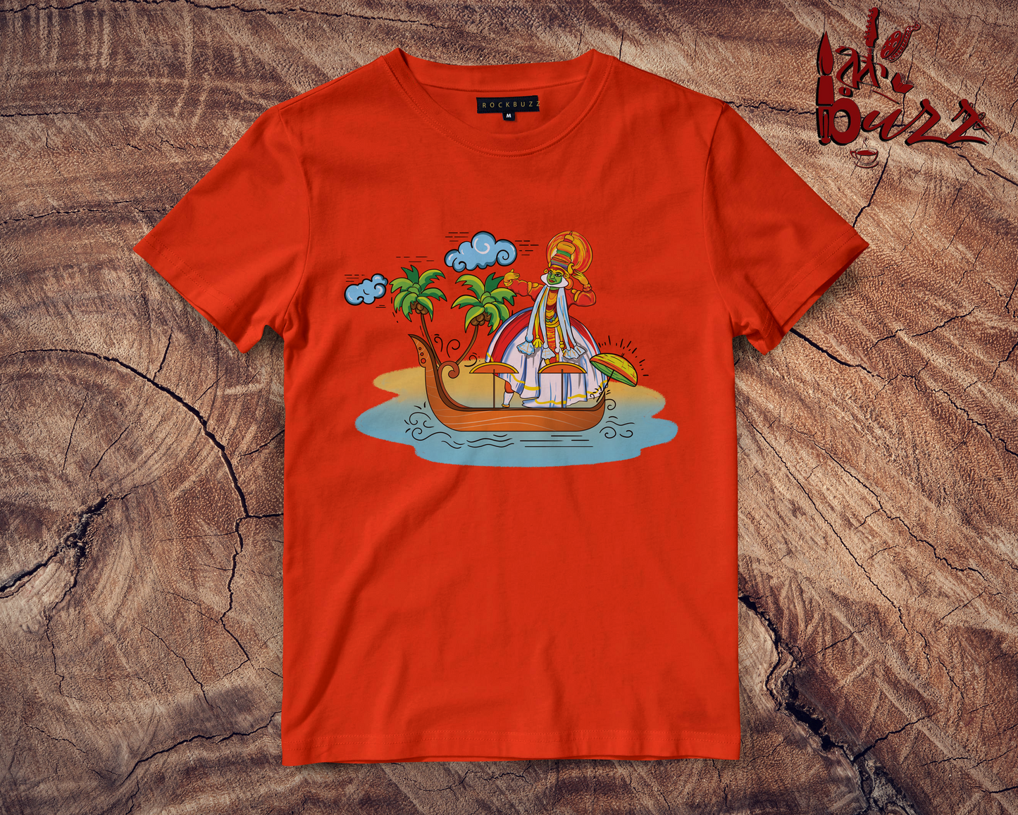 Kerala festival printed multicolor printed tshirt