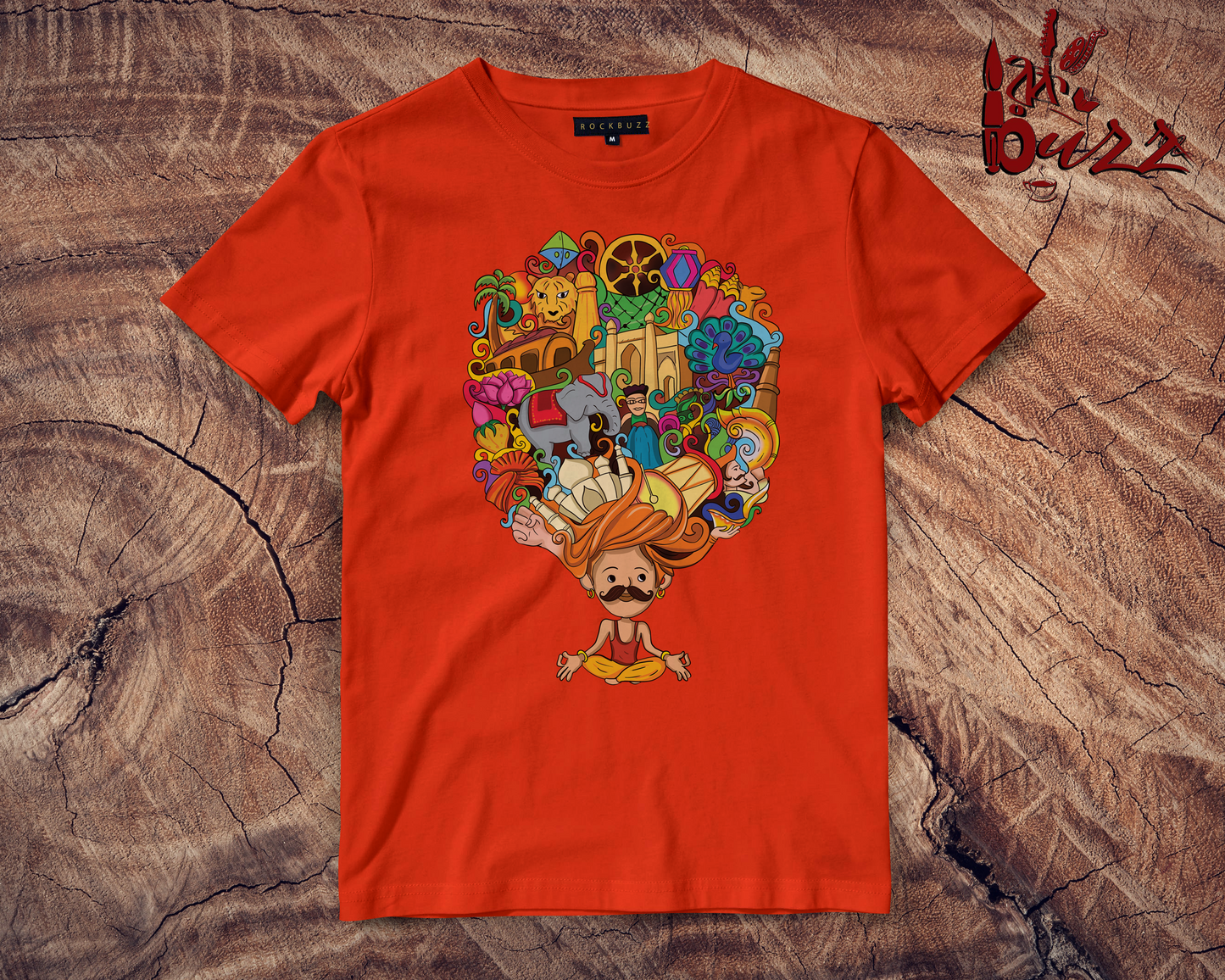 Jai Ho India multicolor printed tshirt