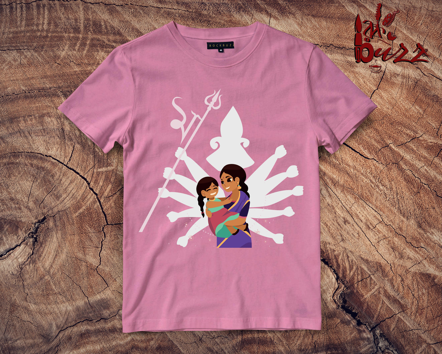 Naari Shakti and Maa Durga printed tshirt