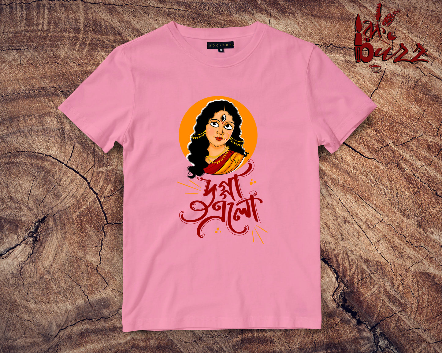 Durga bengali printed tshirt