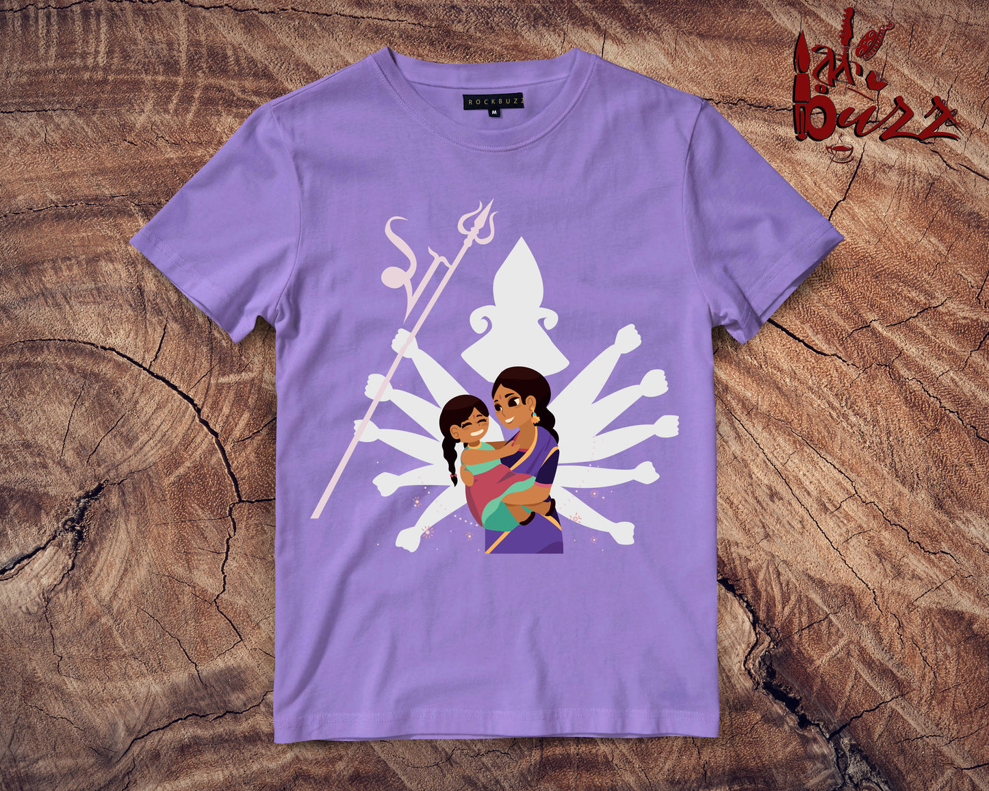 Naari Shakti and Maa Durga printed tshirt