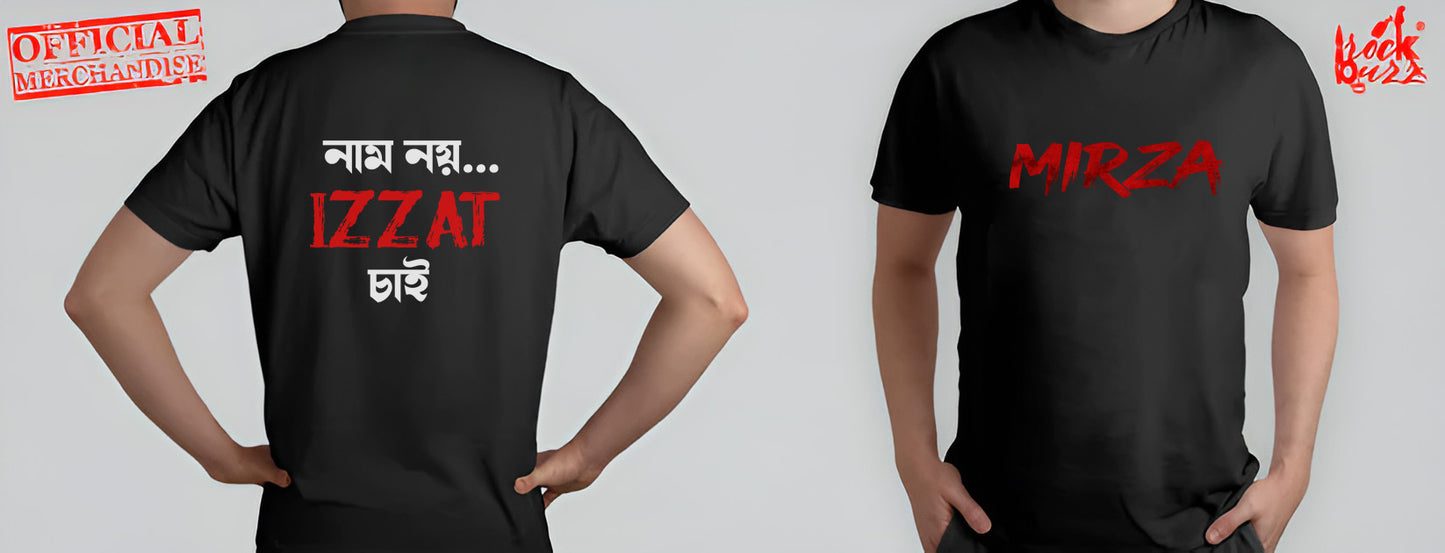 Mirza -Naam noy Izzat chai- Official Marchandise Bengali tshirt