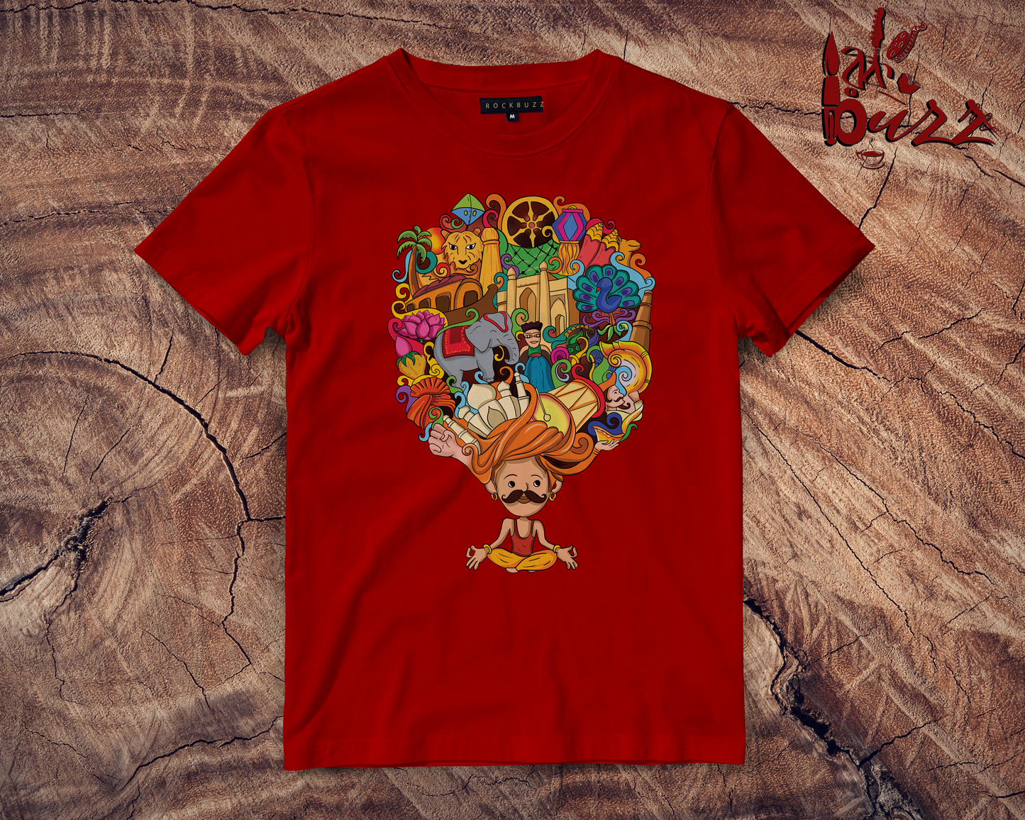 Jai Ho India multicolor printed tshirt