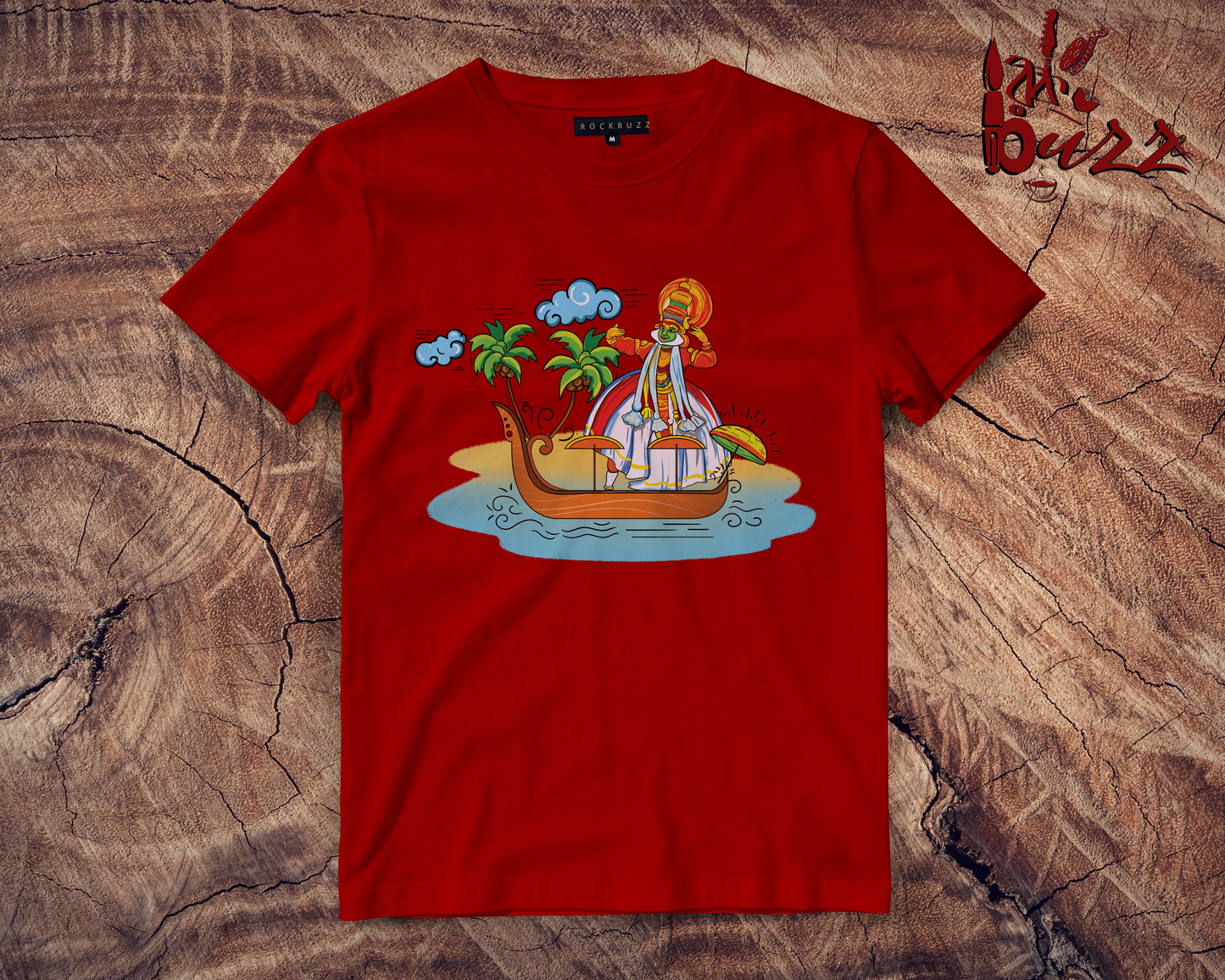 Kerala festival printed multicolor printed tshirt