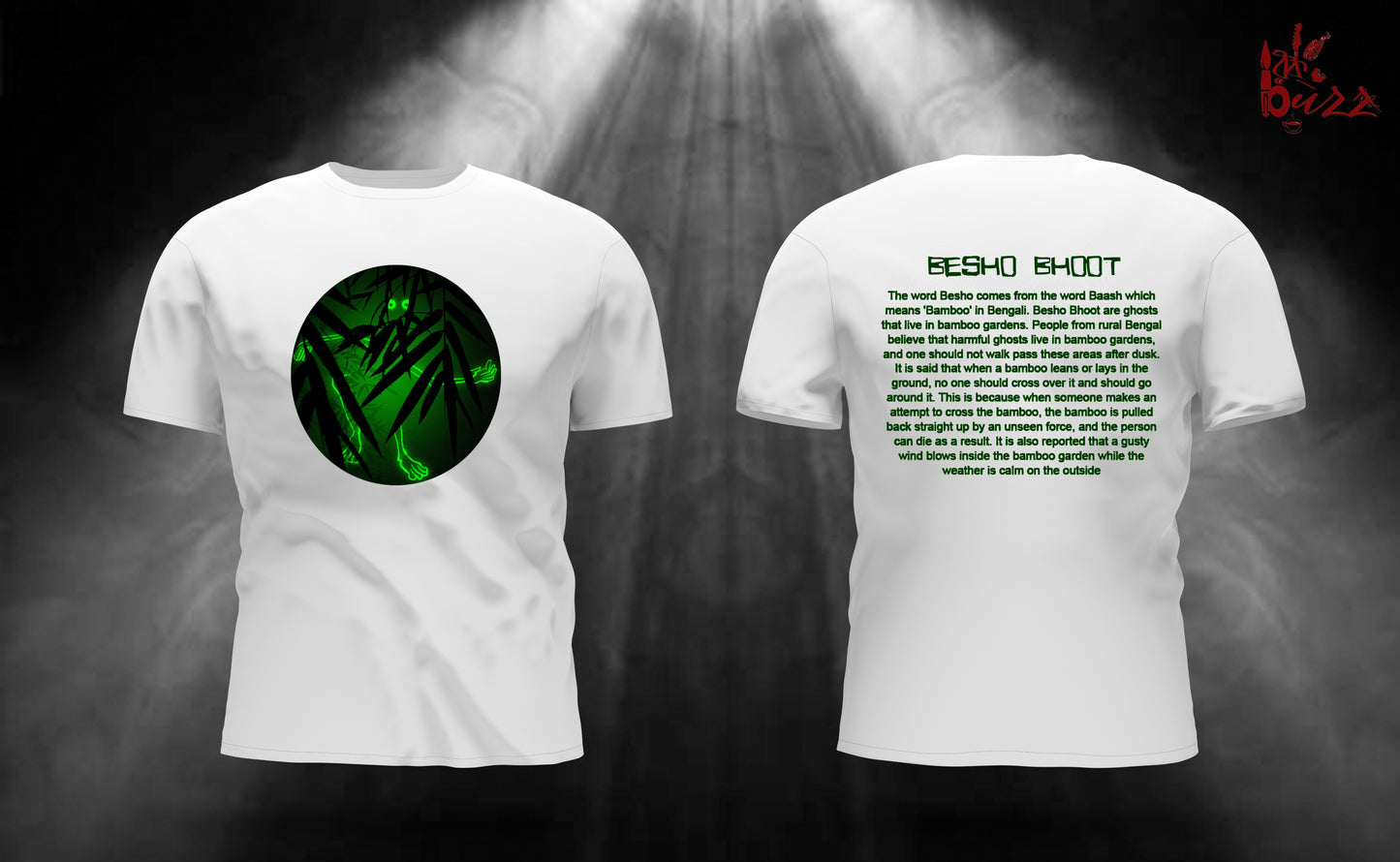 BISHO bhoot bengali captioned printed tshirt