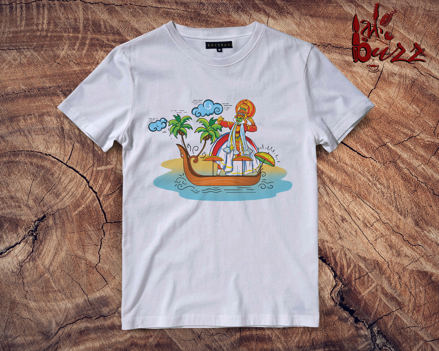 Kerala festival printed multicolor printed tshirt