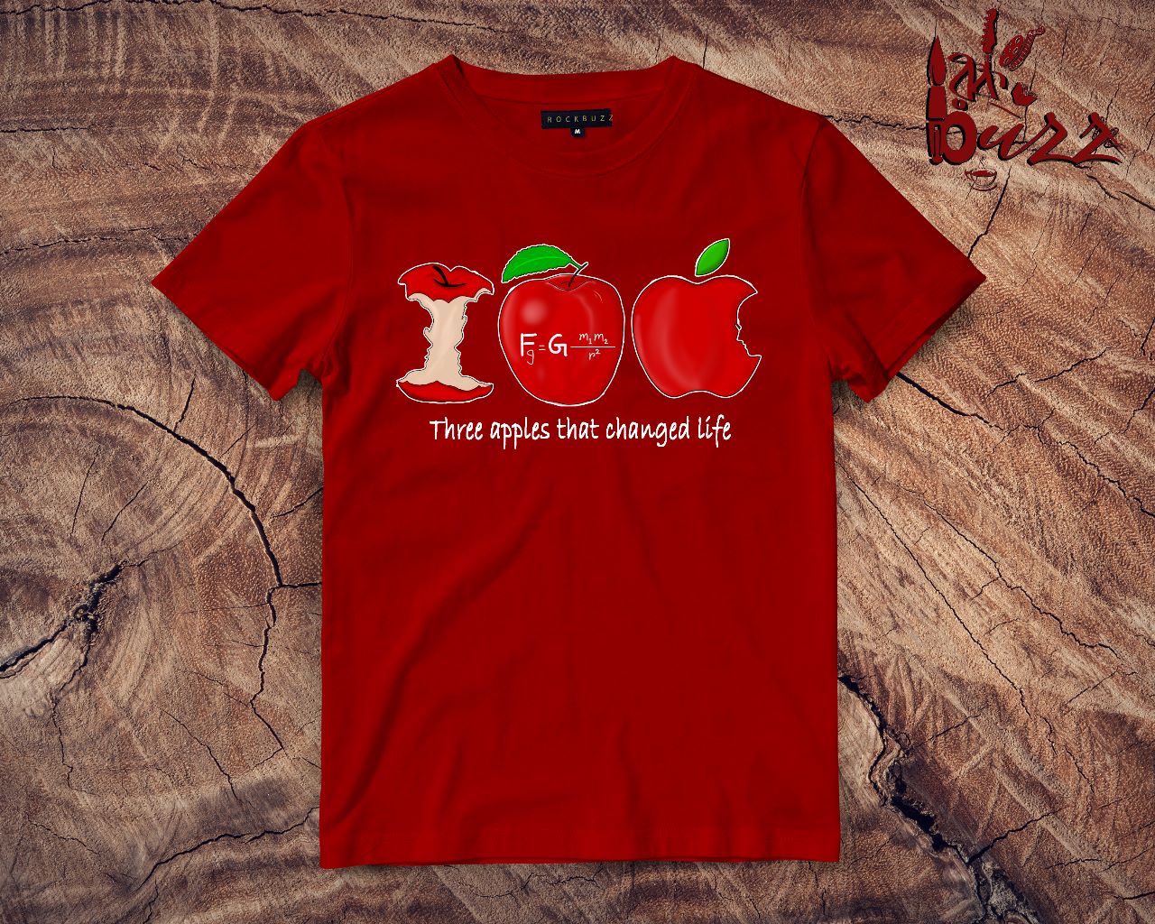Three Apples printed tshirt