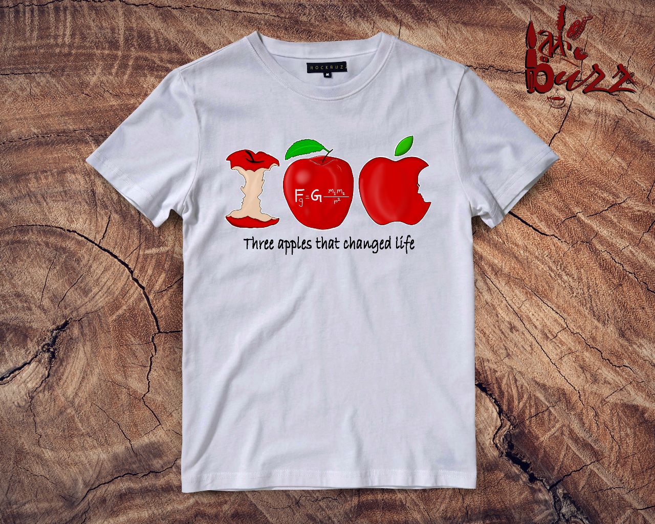 Three Apples printed tshirt