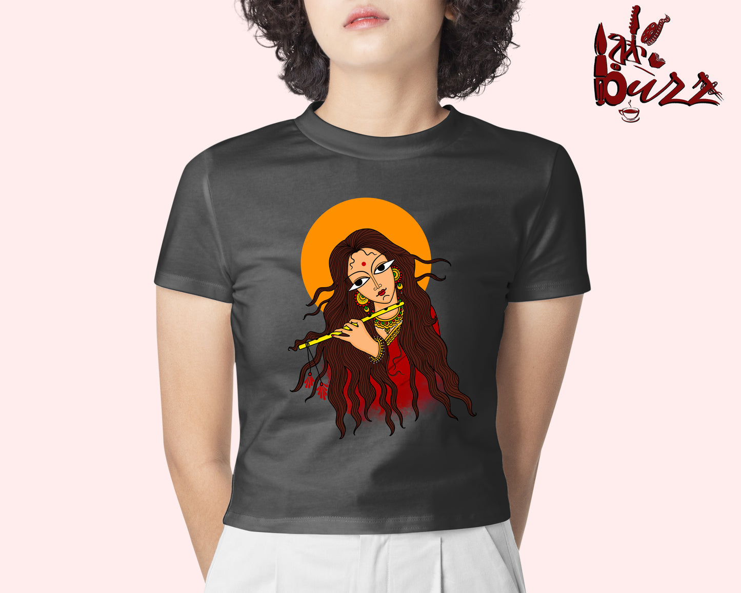 Crop top - Radhe art printed Bengali women top