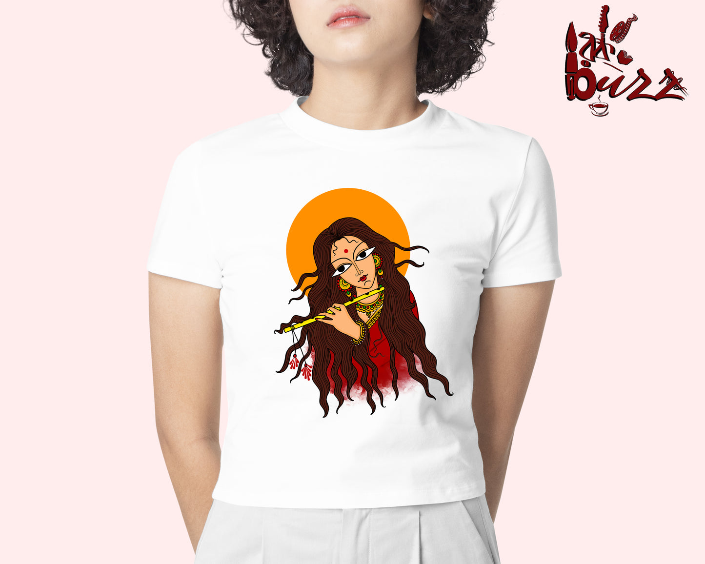 Crop top - Radhe art printed Bengali women top
