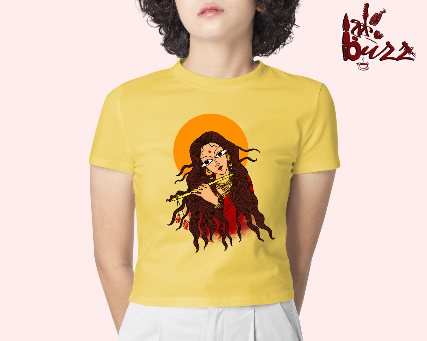 Crop top - Radhe art printed Bengali women top