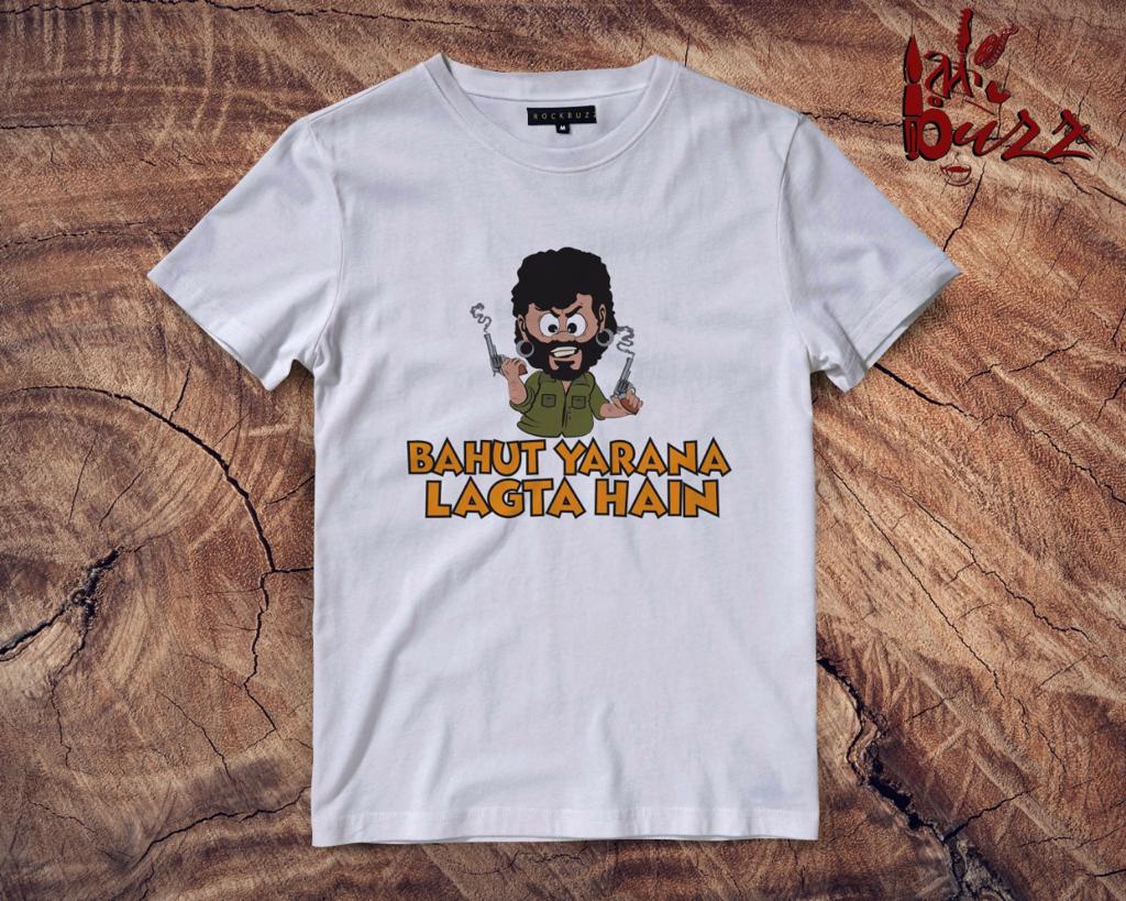 Sholay captioned Tshirt