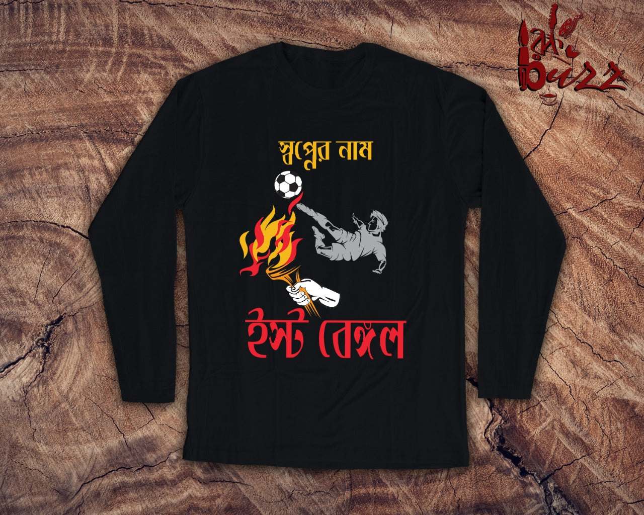 East bengal captioned bengali full sleeve tshirt