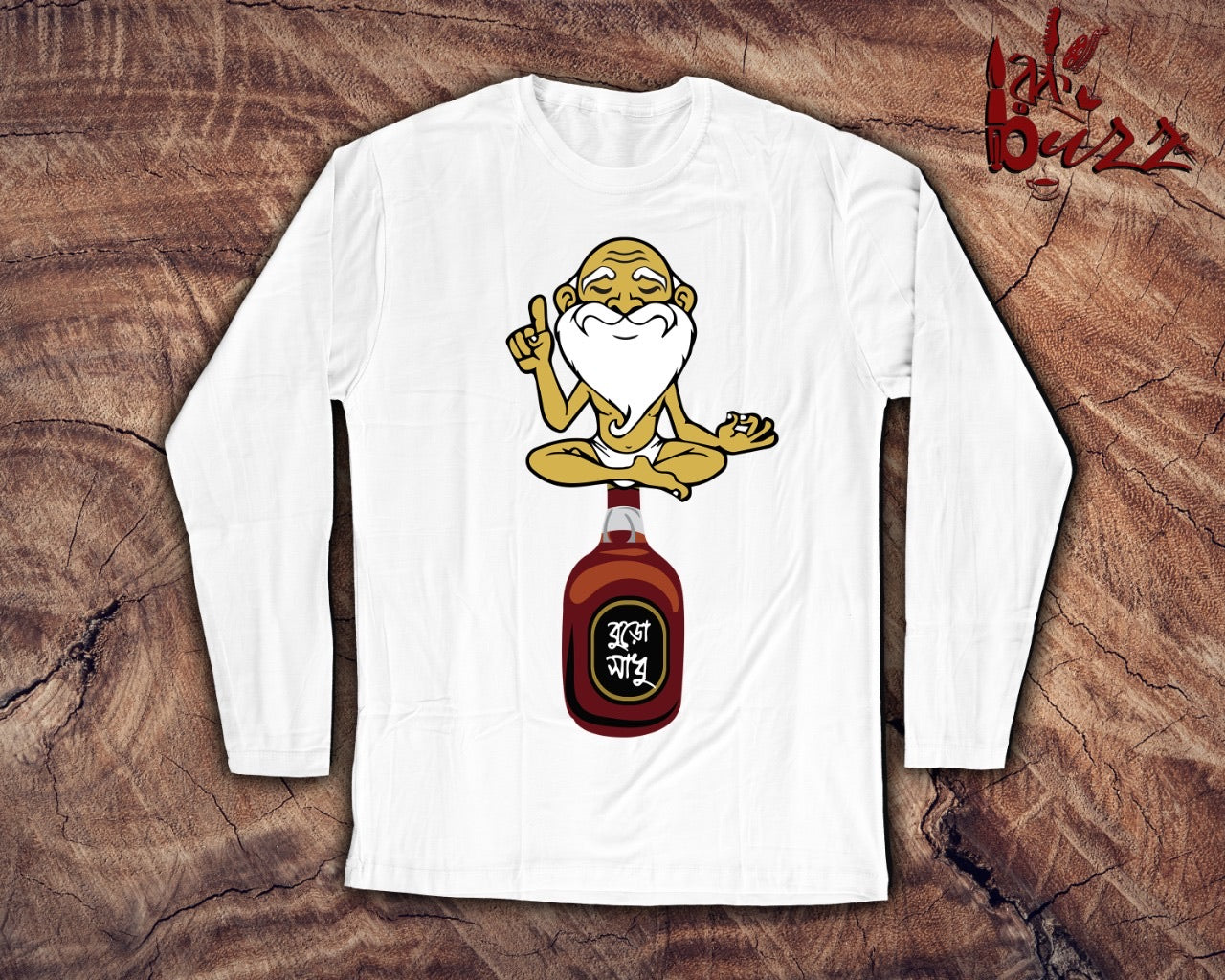 Buro sadhu captioned bengali full sleeve tshirt