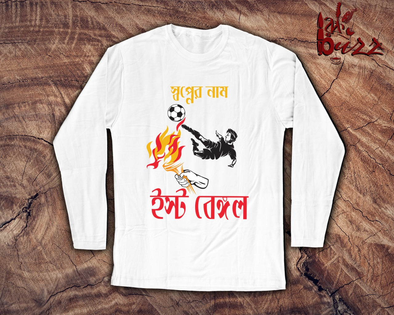 East bengal captioned bengali full sleeve tshirt