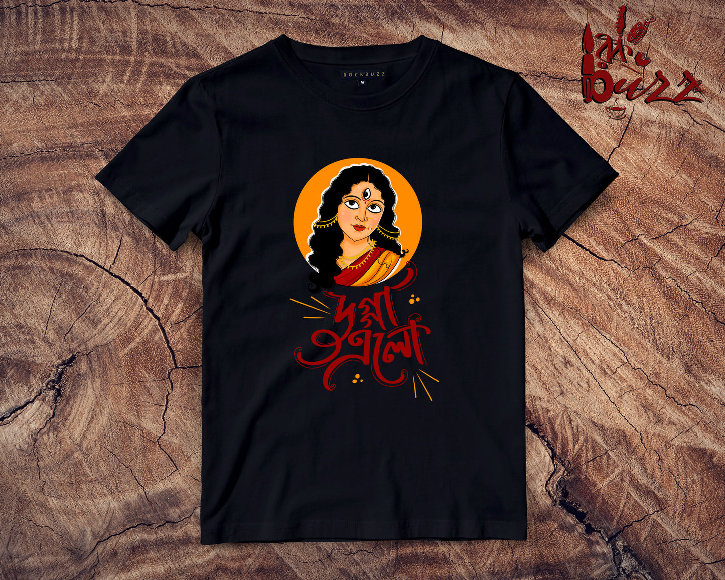 Durga bengali printed tshirt