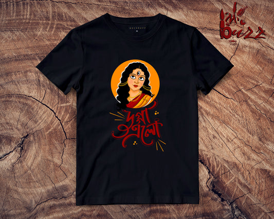 Durga bengali printed tshirt