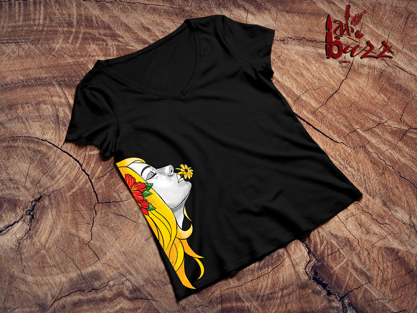 Sunflower girl printed tshirt