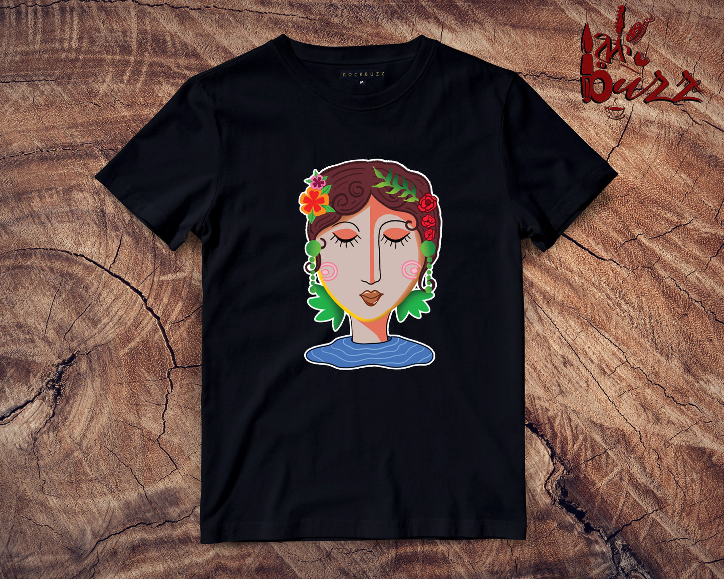 Abstract designed Girl printed tshirt