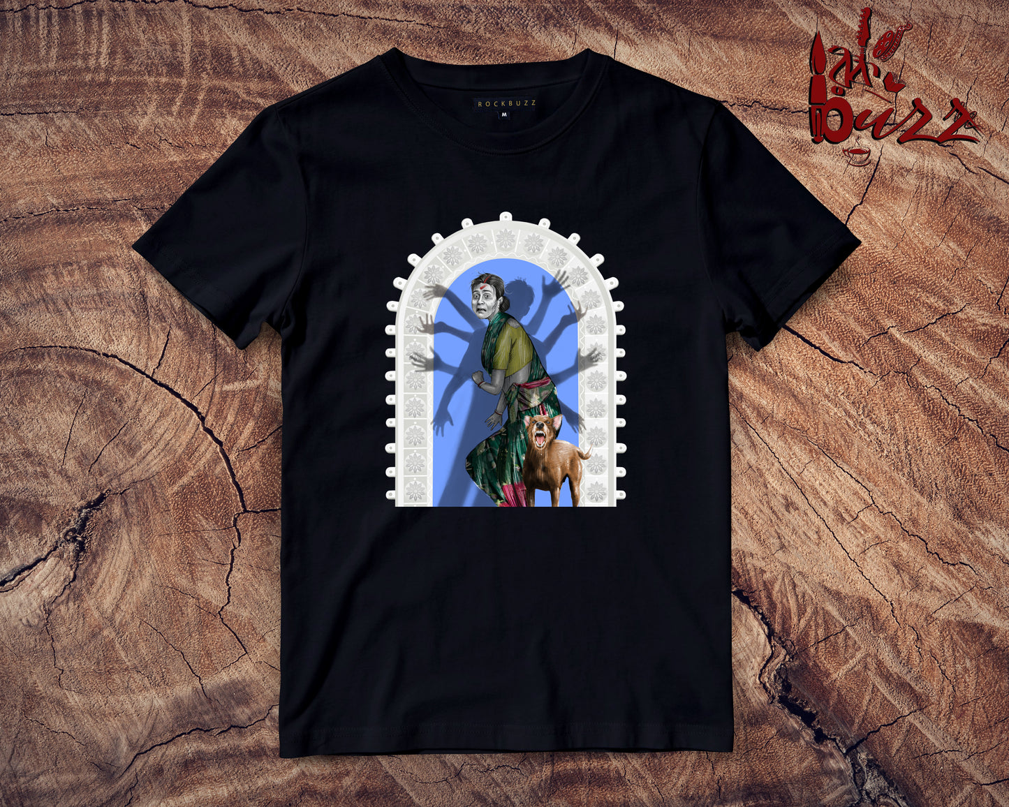 Maa Durga in Real world bengali printed tshirt