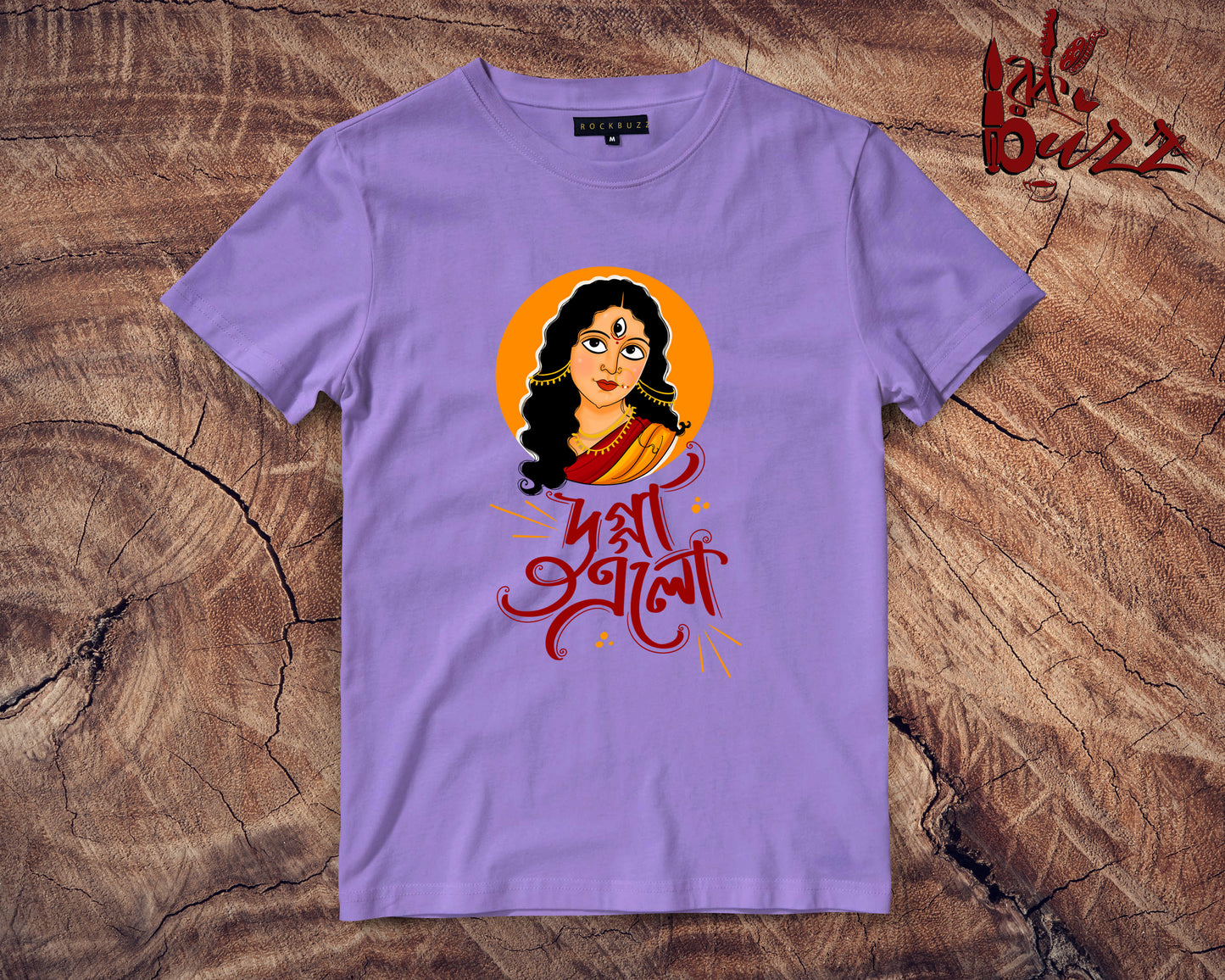 Durga bengali printed tshirt