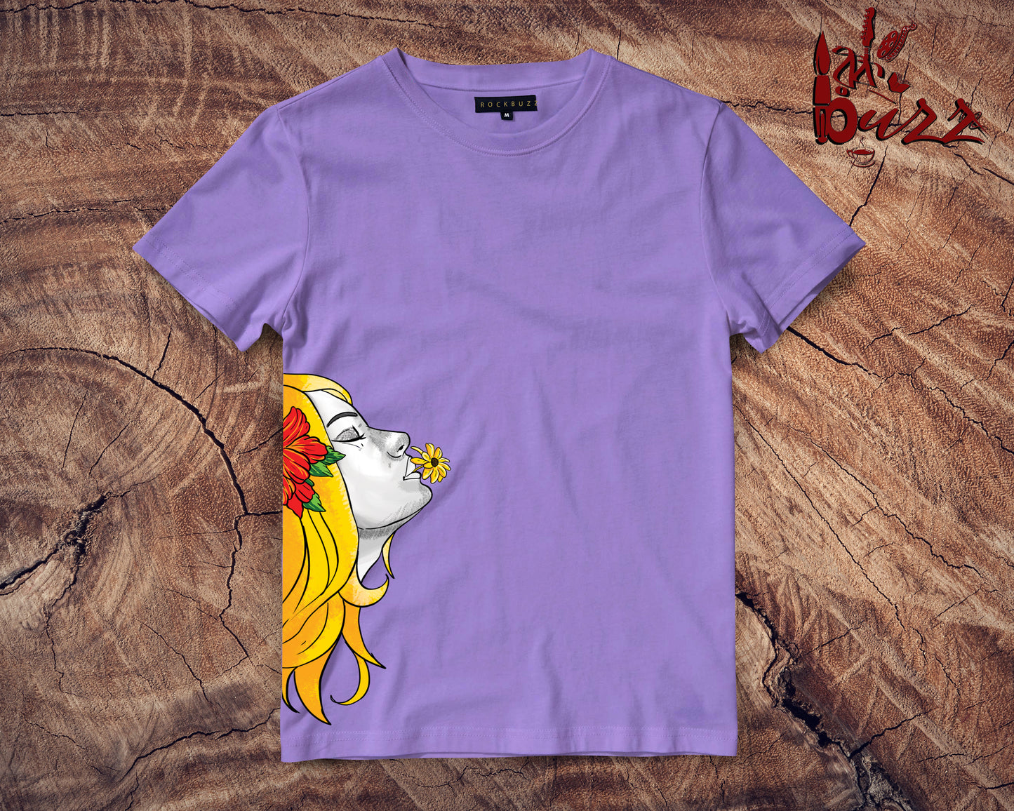 Sunflower girl printed tshirt