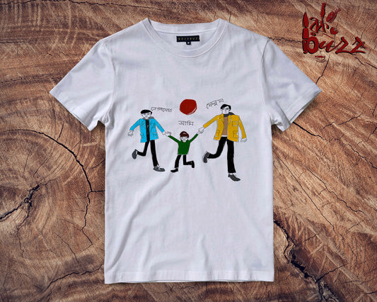 Kids - Mukul and Feluda bengali printed Tshirt