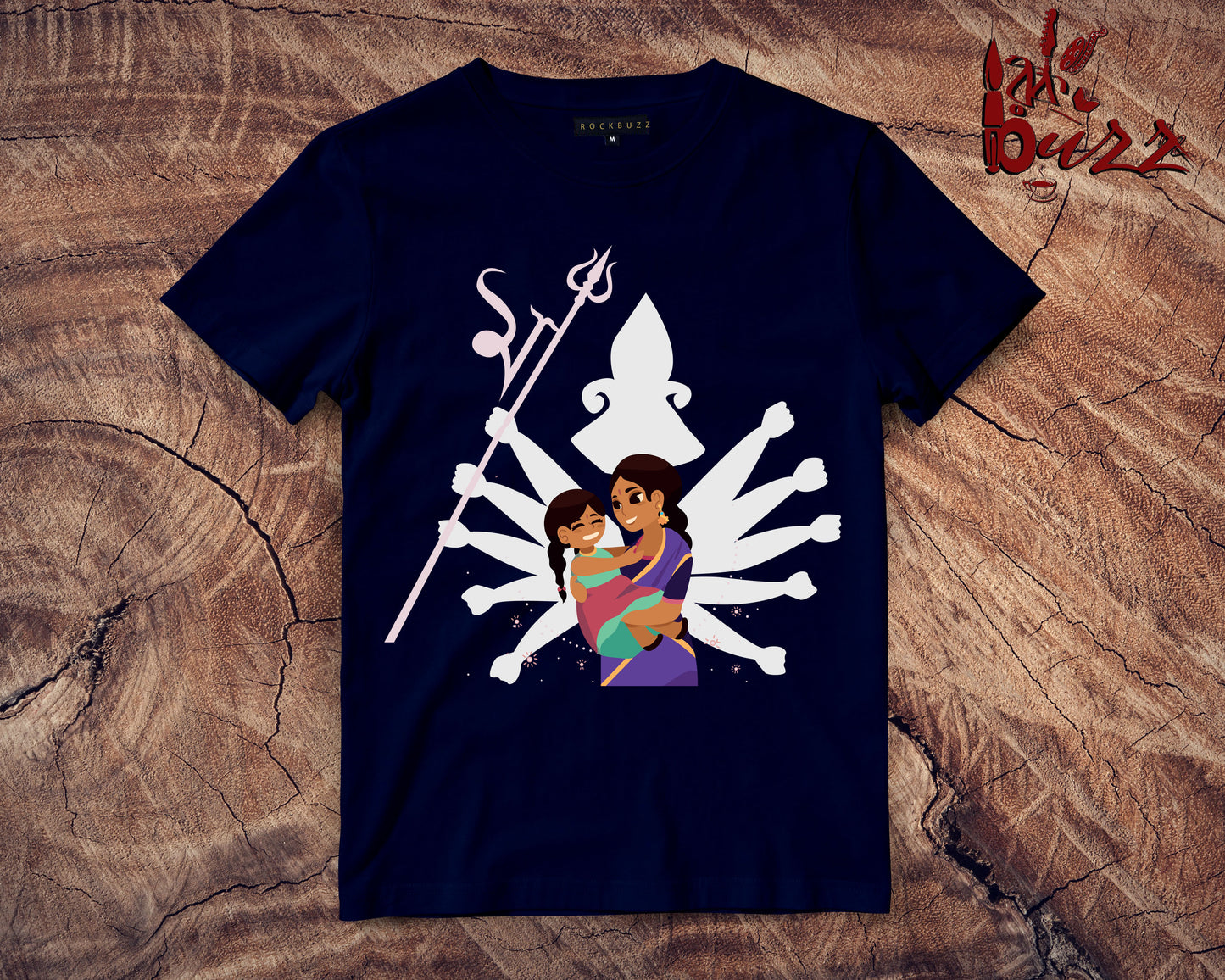 Naari Shakti and Maa Durga printed tshirt