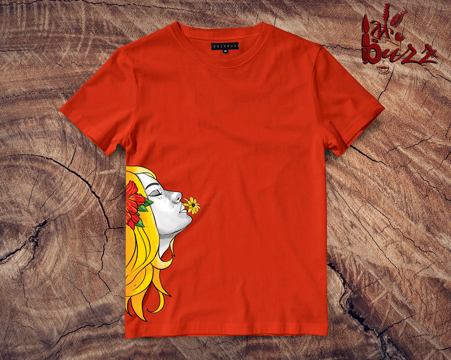 Sunflower girl printed tshirt