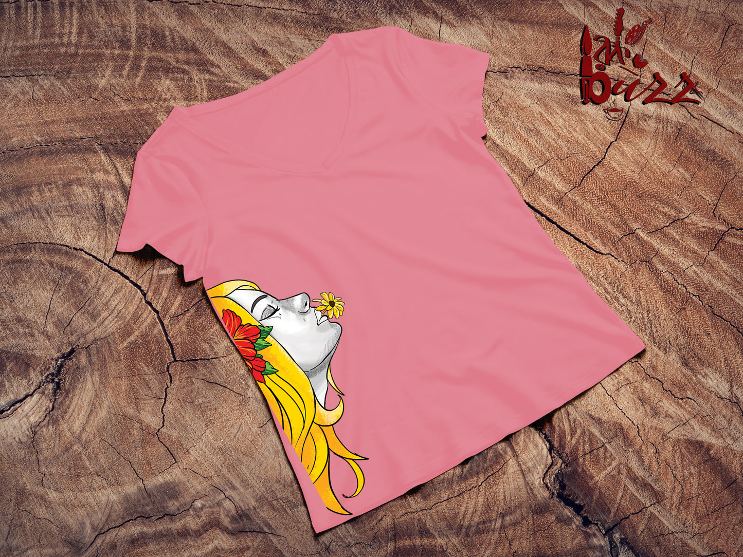 Sunflower girl printed tshirt