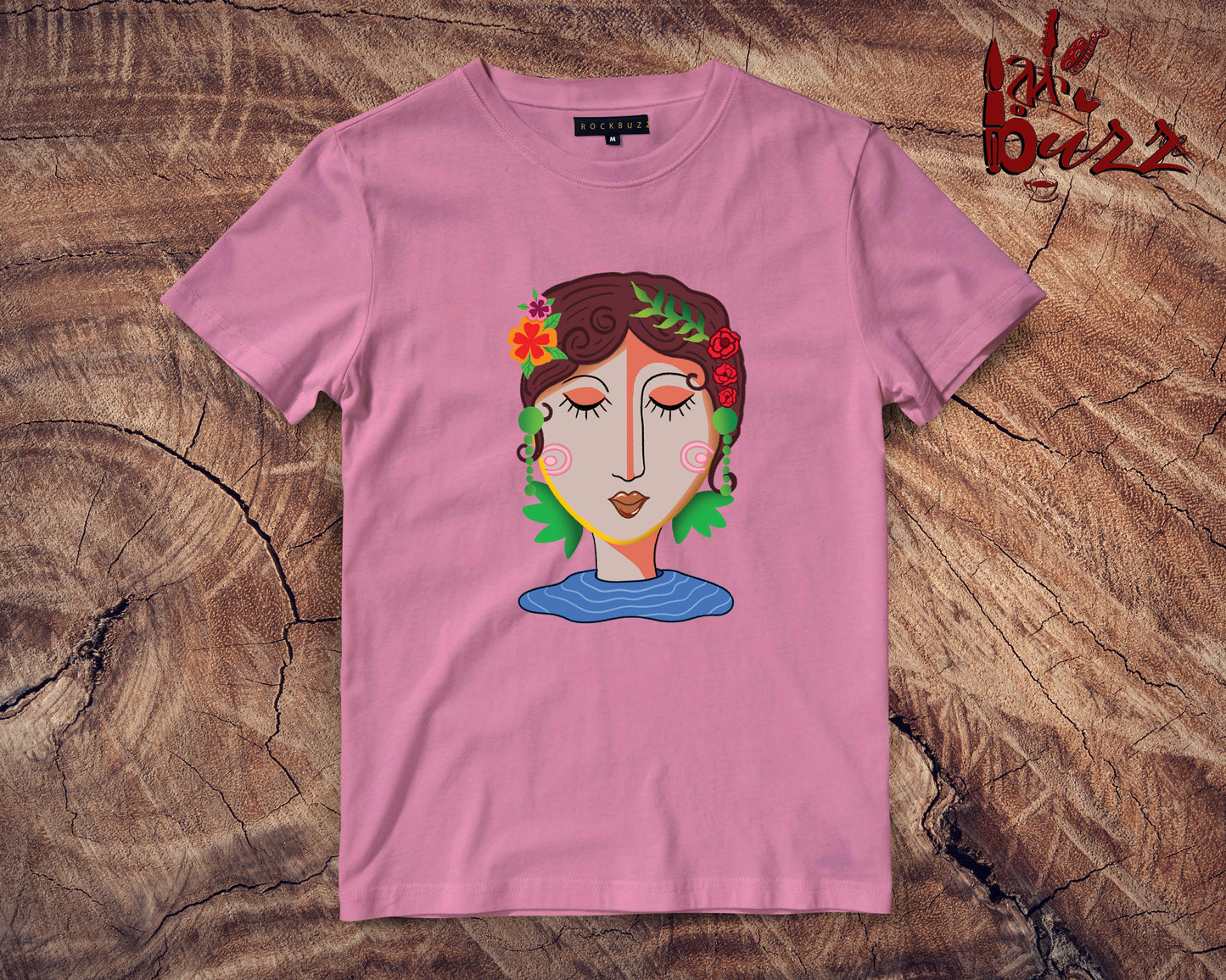 Abstract designed Girl printed tshirt