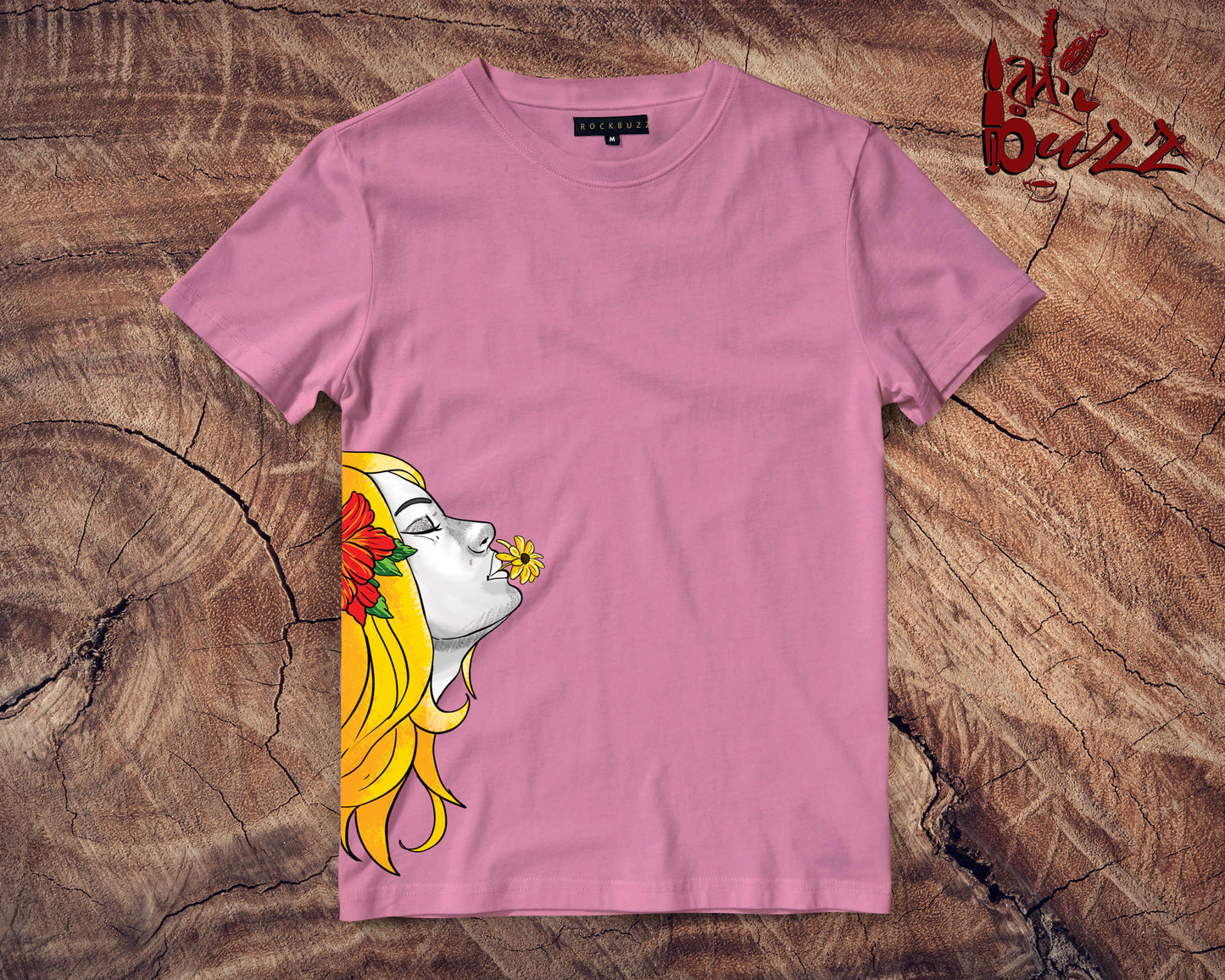 Sunflower girl printed tshirt