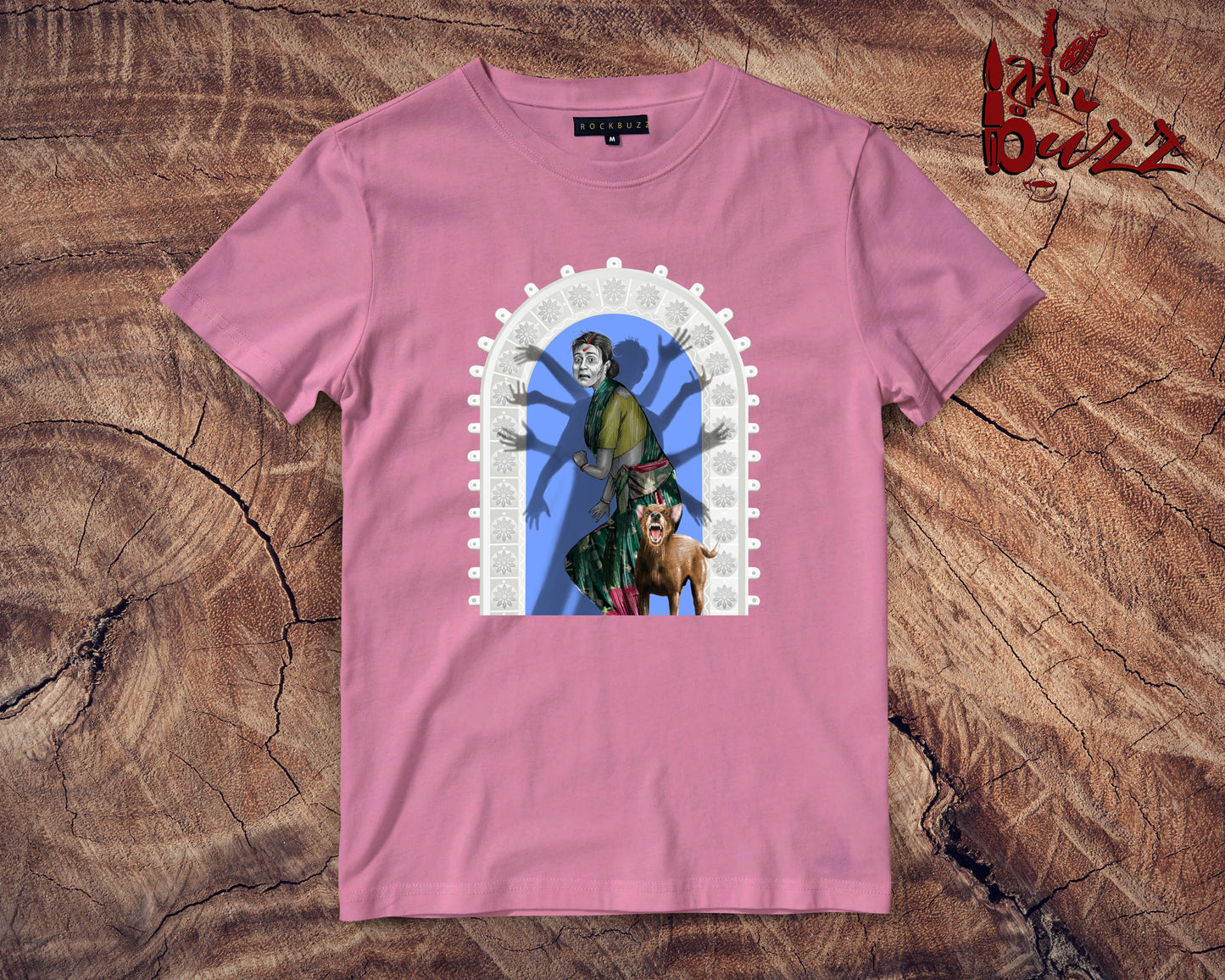 Maa Durga in Real world bengali printed tshirt