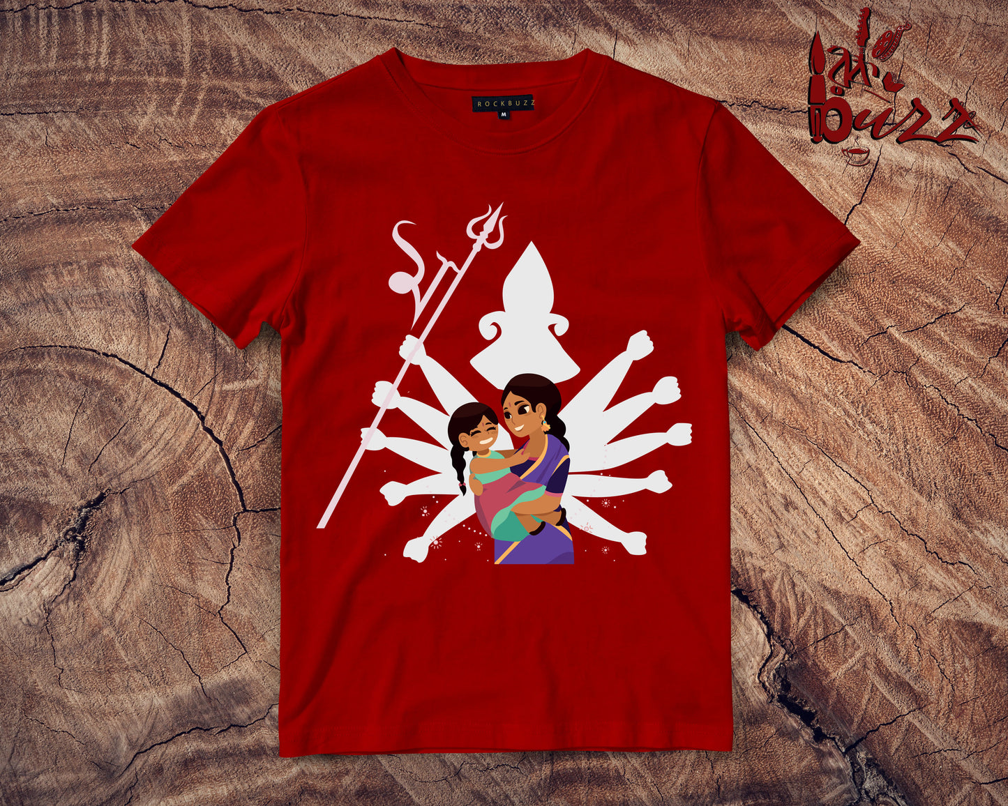 Kids - Nari Shakti and Durga Maa printed Tshirt