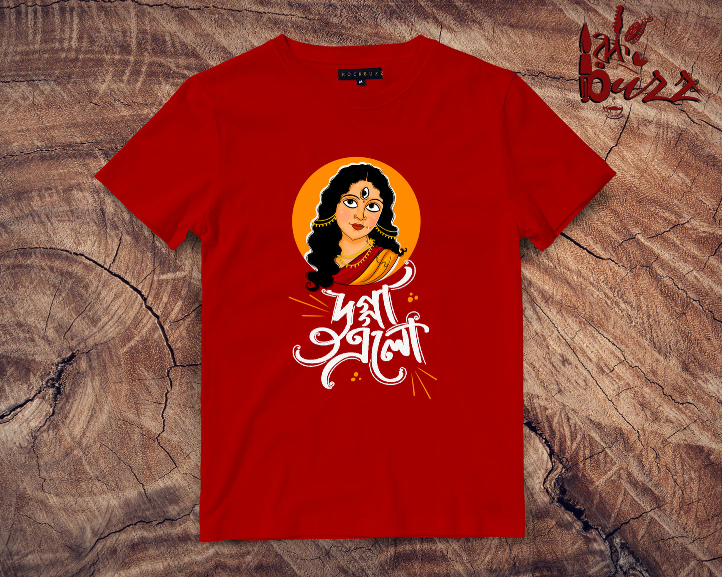 Durga bengali printed tshirt