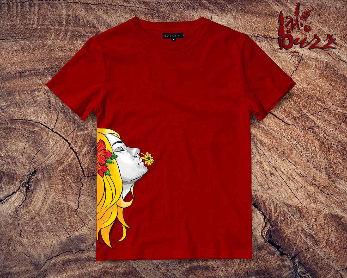 Sunflower girl printed tshirt