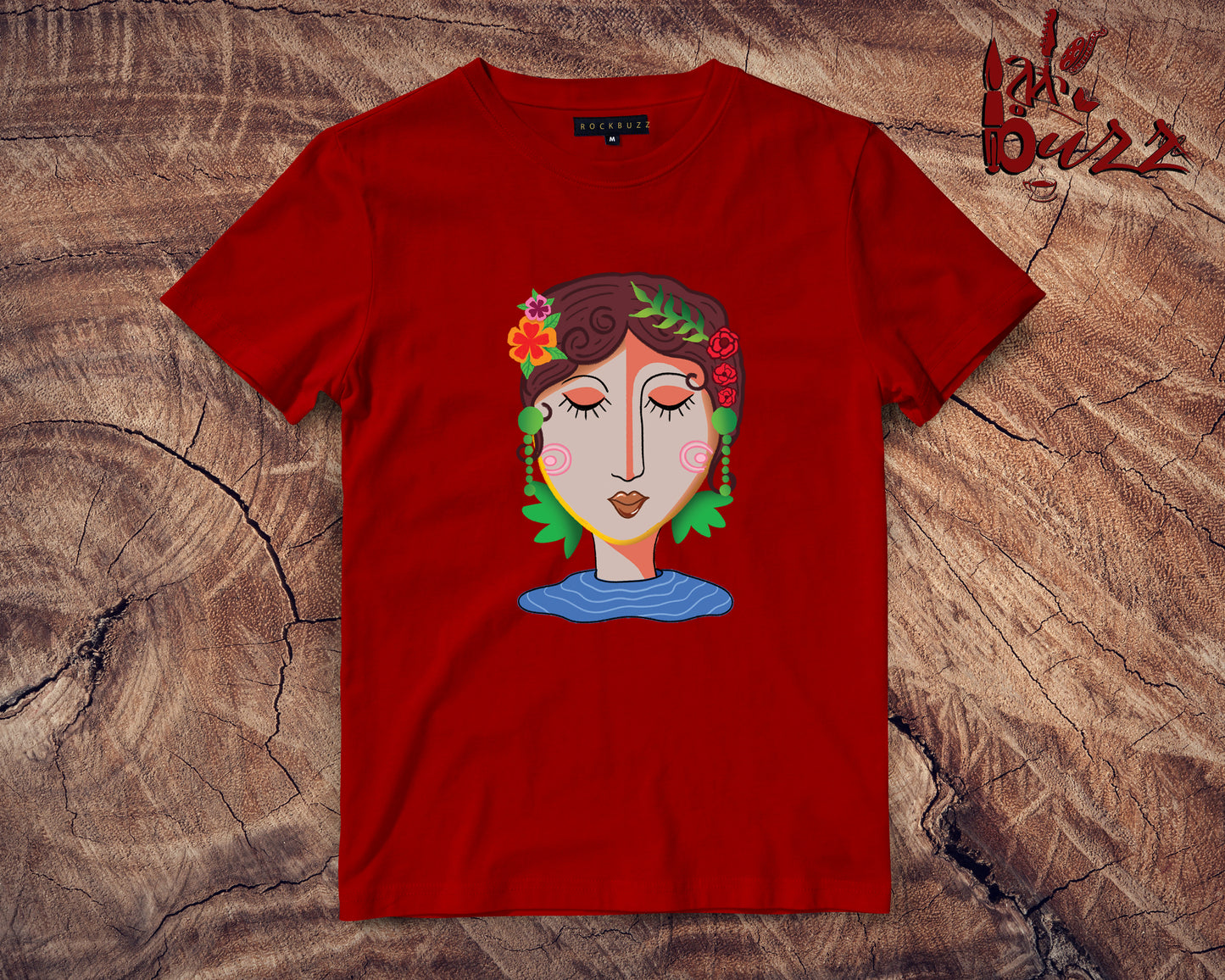 Abstract designed Girl printed tshirt