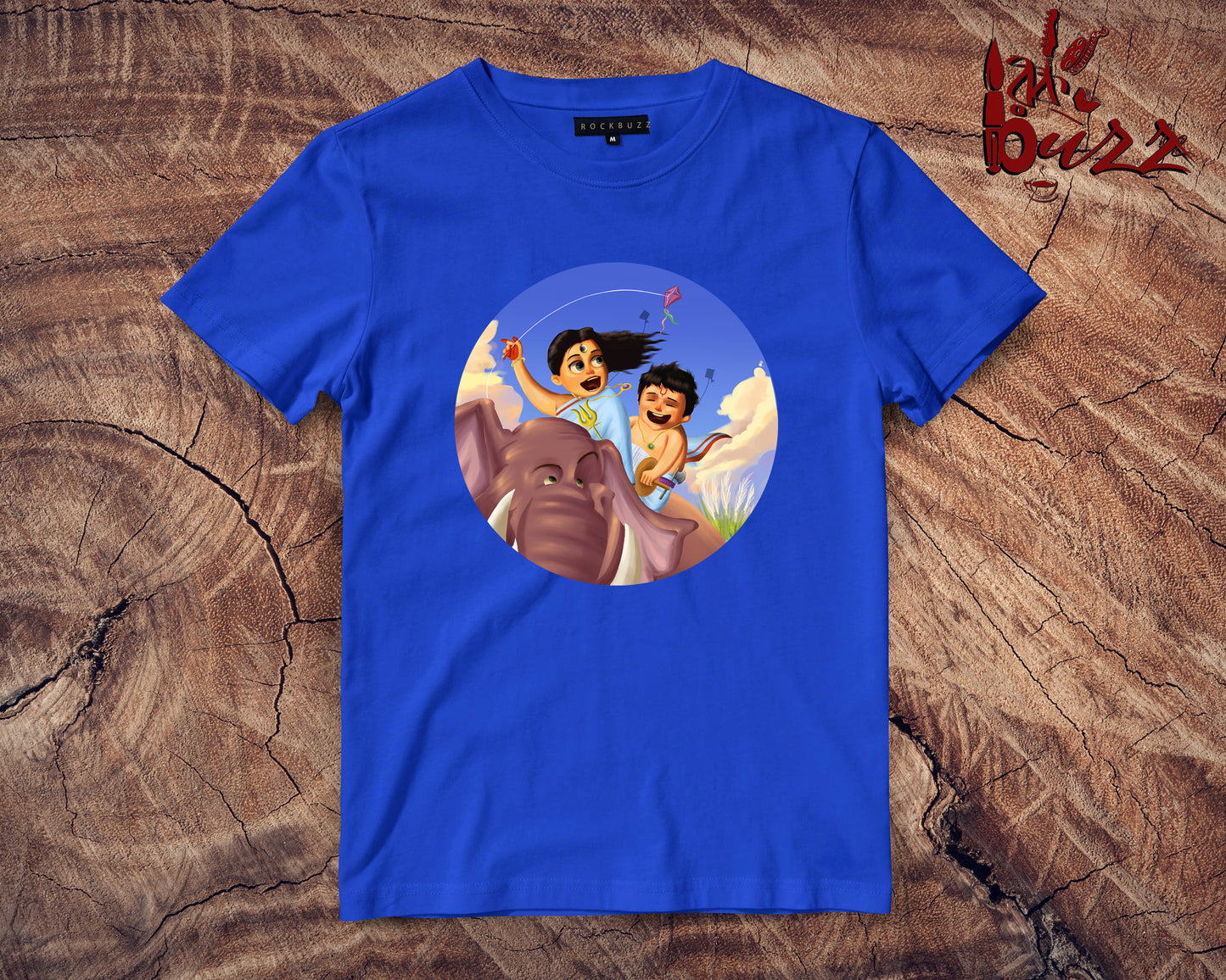 Kids - Durga and Kaashful printed Tshirt