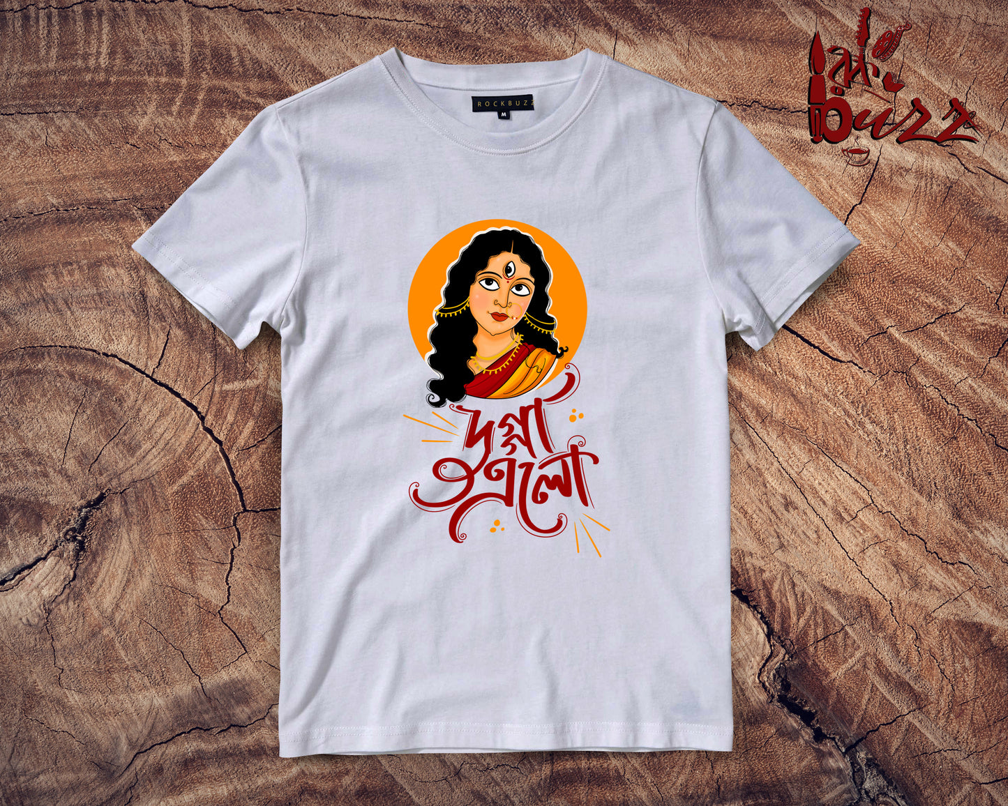 Durga bengali printed tshirt