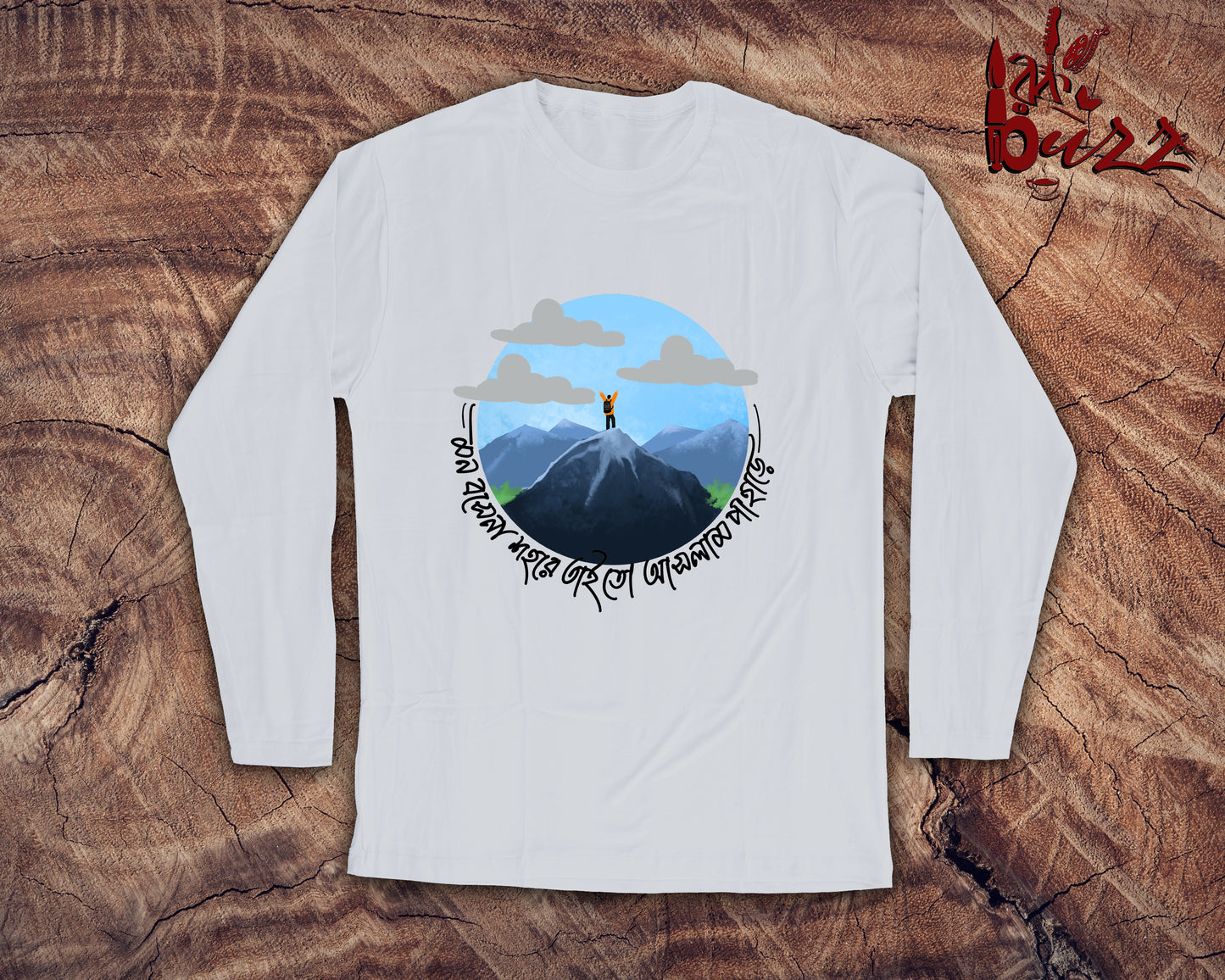 Aslam Pahare captioned bengali full sleeve tshirt