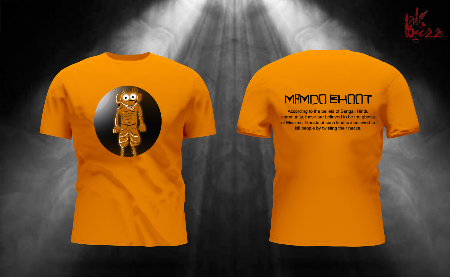 Mamdo bhoot bengali captioned printed tshirt