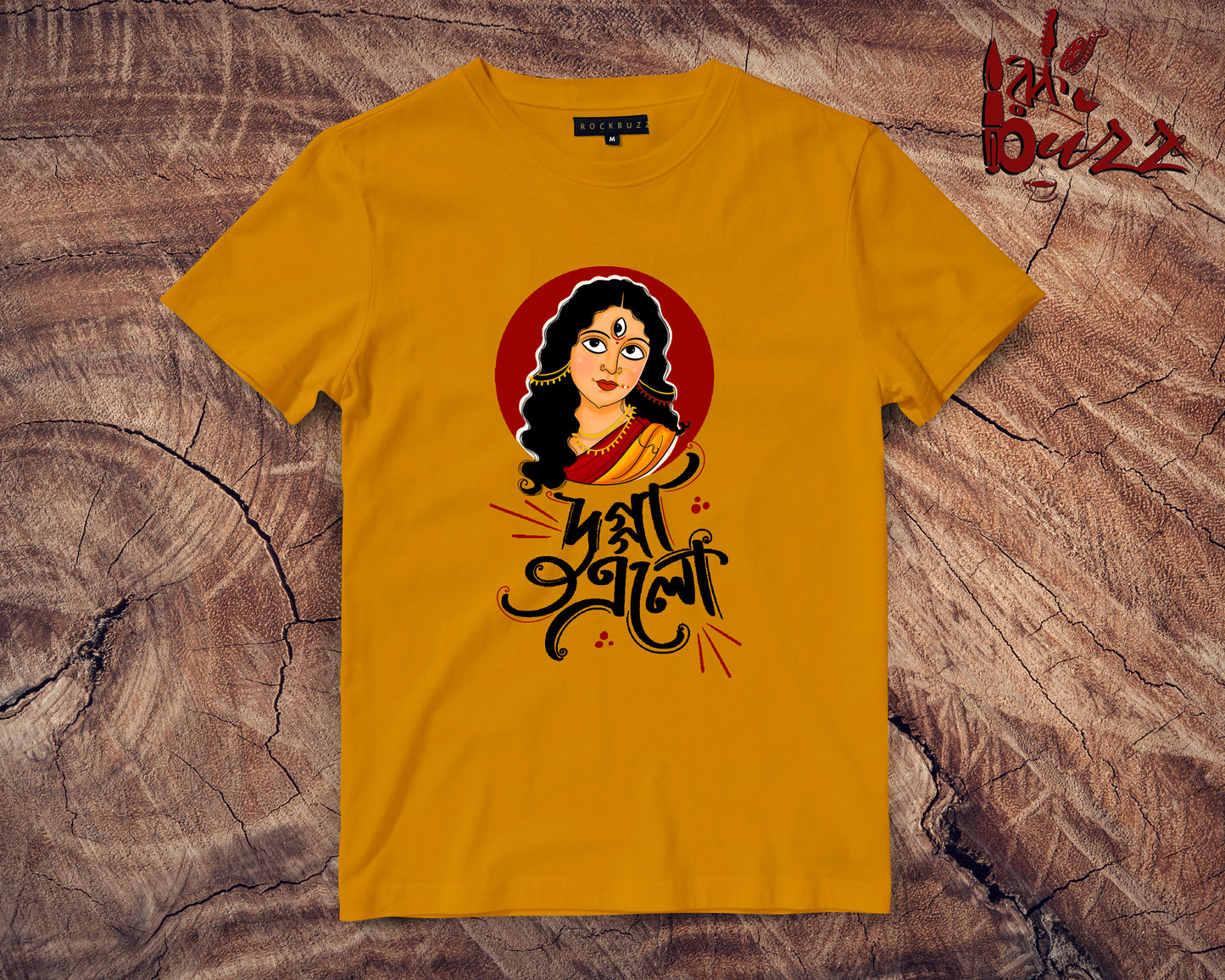 Durga bengali printed tshirt