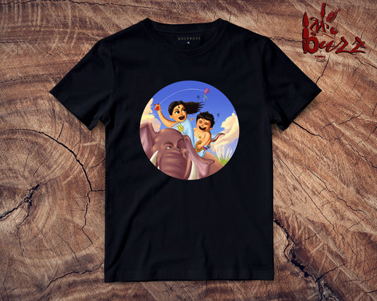 Durga and Kaashful bengali printed tshirt