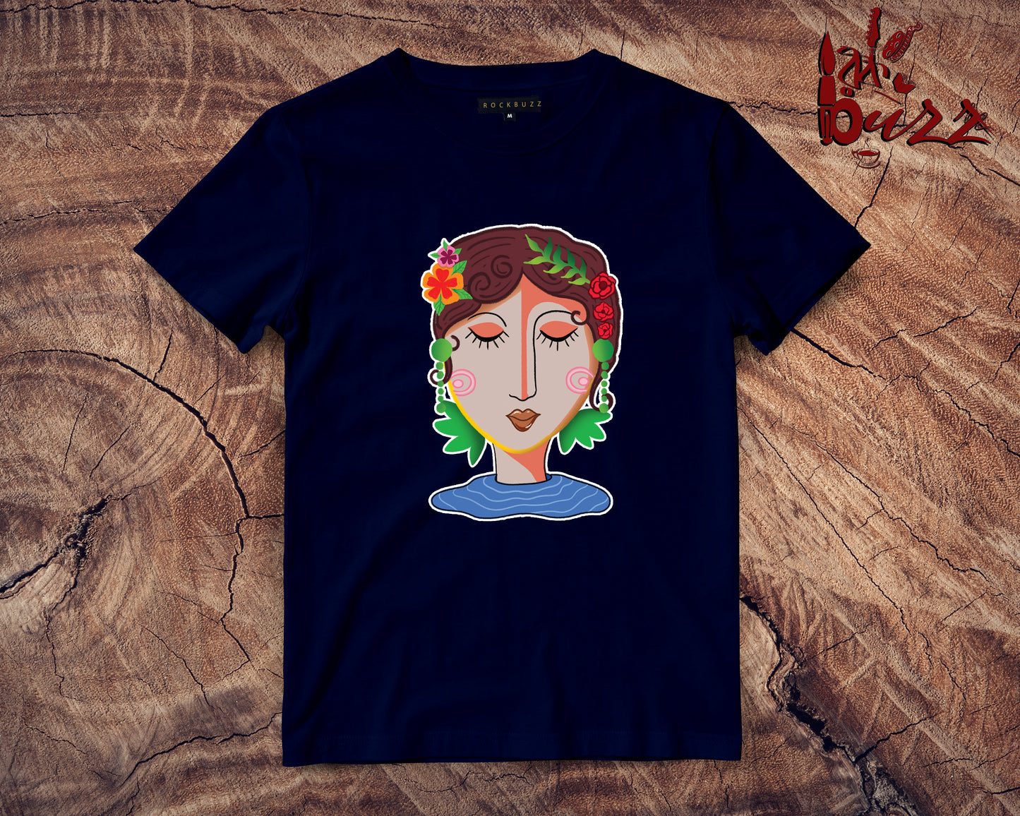 Abstract designed Girl printed tshirt