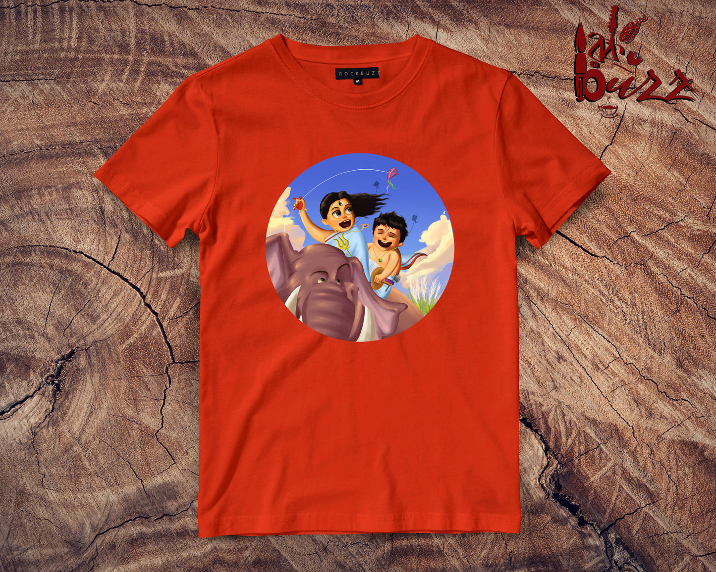 Durga and Kaashful bengali printed tshirt