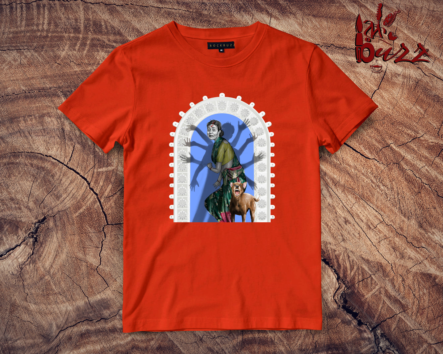 Maa Durga in Real world bengali printed tshirt