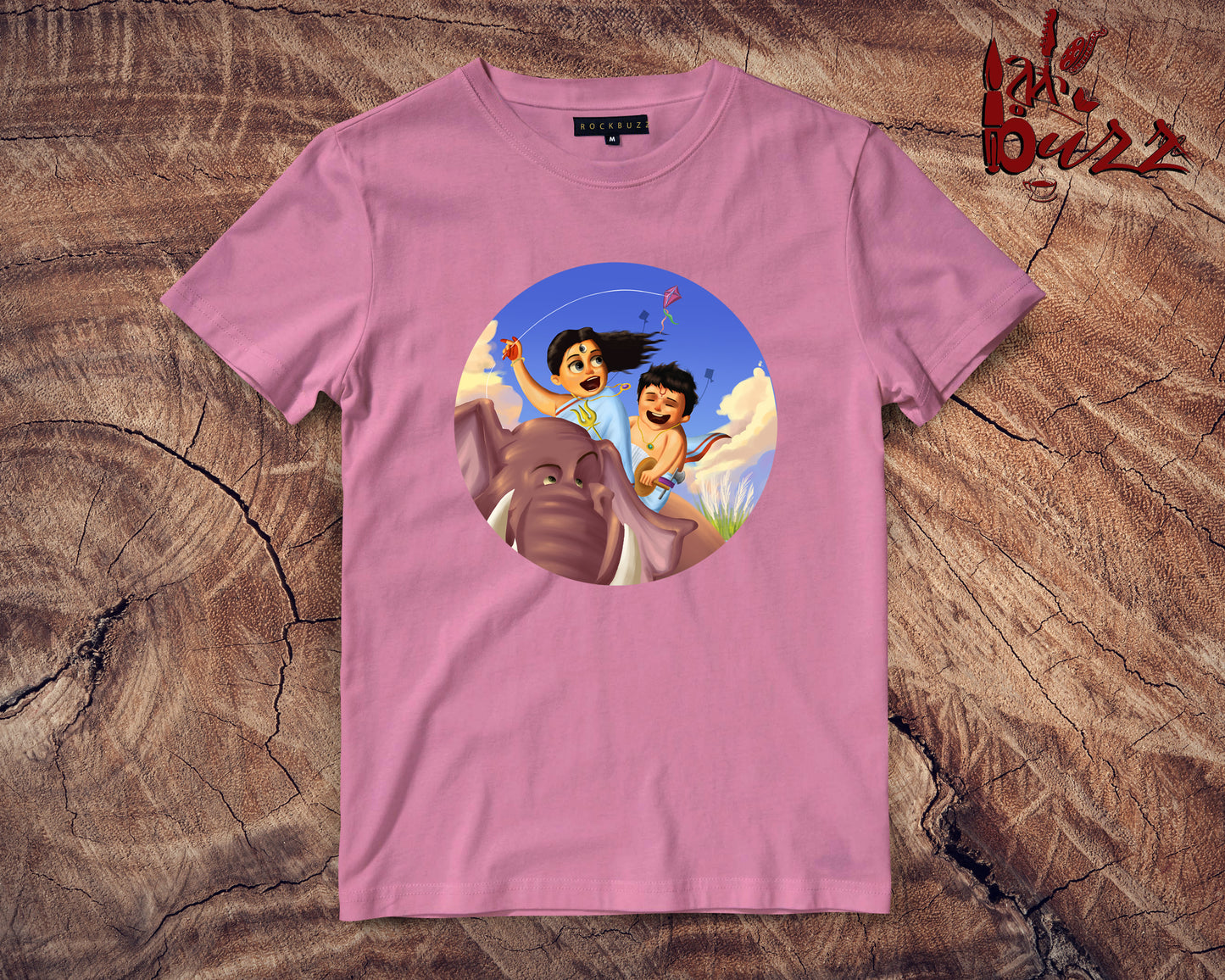 Durga and Kaashful bengali printed tshirt